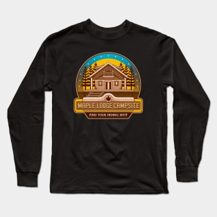 Maple Lodge Campsite Emblem Long Sleeve T-Shirt